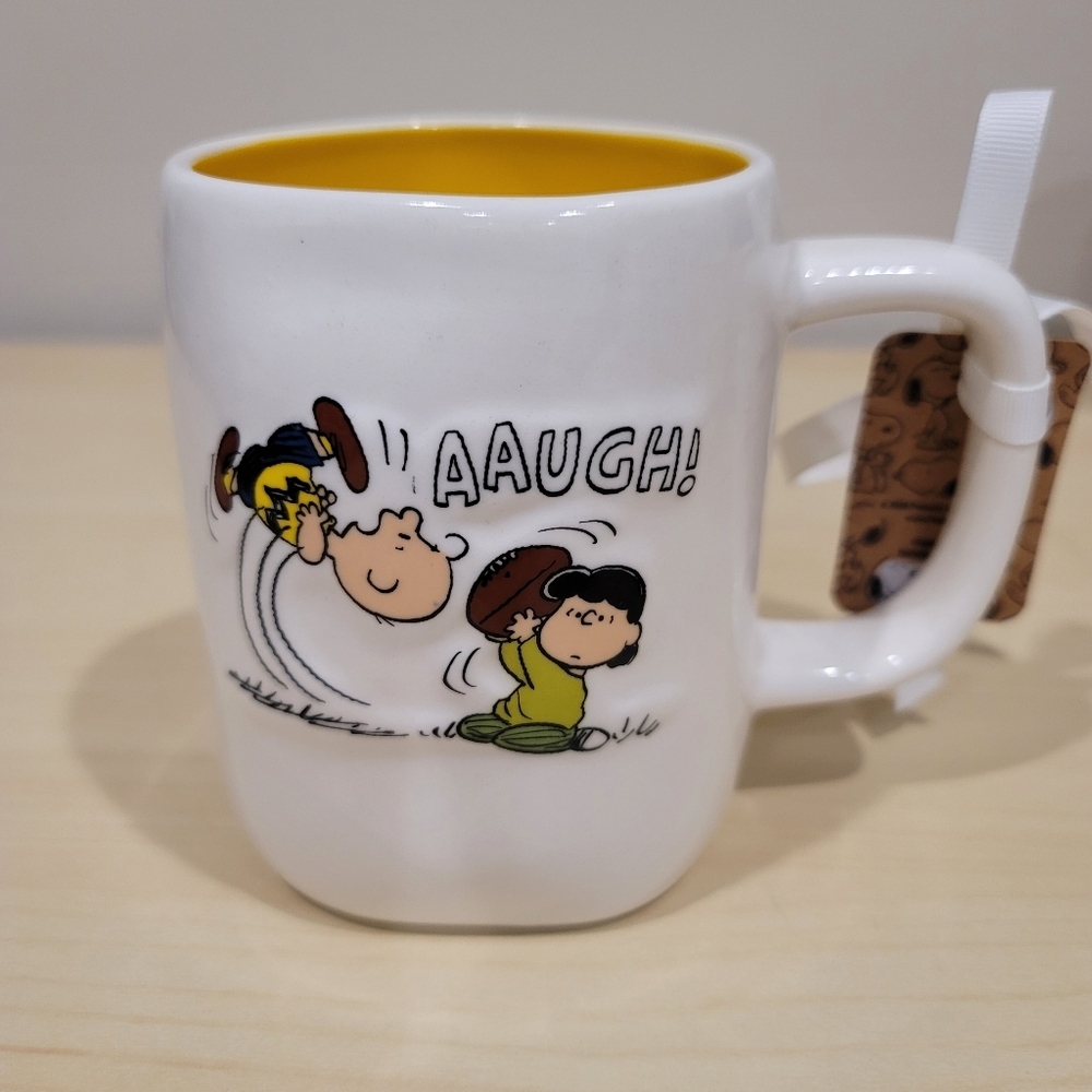 NWT Rae Dunn x Peanuts Mug Lucy Charlie Brown